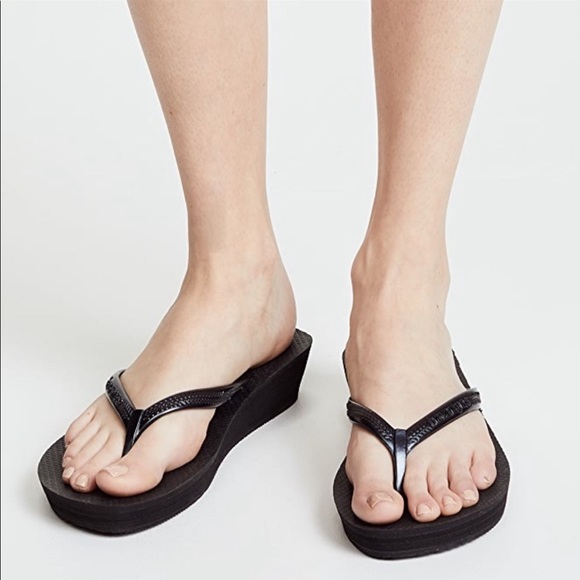 Havaianas | Shoes | New Havaianas Black Platform Wedge Flip Flops | Poshmark